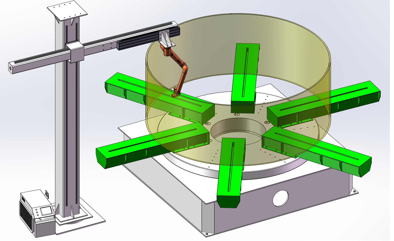 鈦環焊縫激光清洗設備